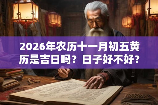 2026年农历十一月初五黄历是吉日吗？日子好不好？