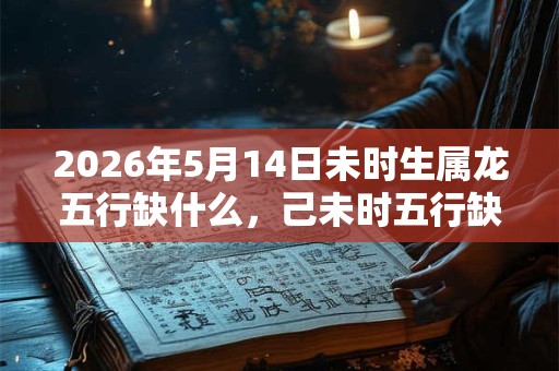 2026年5月14日未时生属龙五行缺什么，己未时五行缺什么