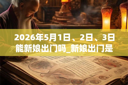 2026年5月1日、2日、3日能新娘出门吗_新娘出门是吉日吗