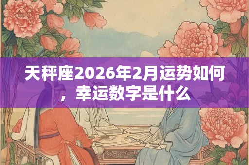 天秤座2026年2月运势如何，幸运数字是什么