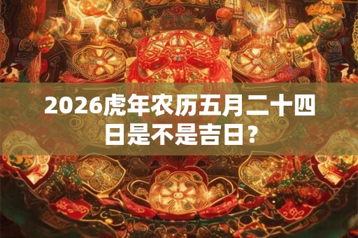 2026虎年农历五月二十四日是不是吉日？