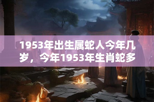 1953年出生属蛇人今年几岁，今年1953年生肖蛇多大