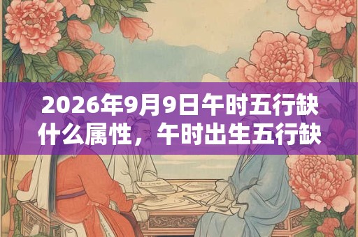 2026年9月9日午时五行缺什么属性，午时出生五行缺什么