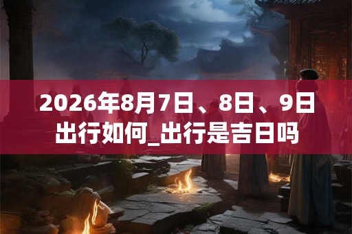 2026年8月7日、8日、9日出行如何_出行是吉日吗