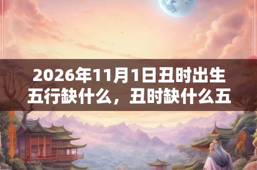 2026年11月1日丑时出生五行缺什么，丑时缺什么五行