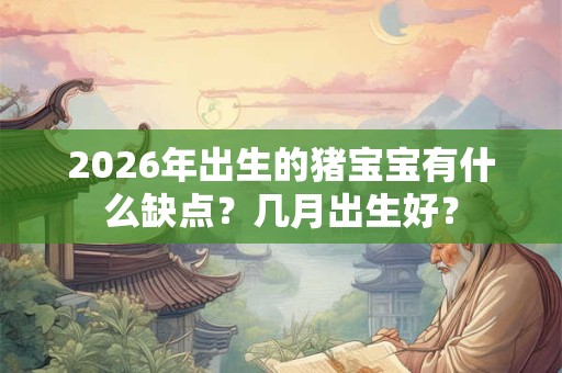 2026年出生的猪宝宝有什么缺点？几月出生好？