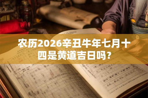 农历2026辛丑牛年七月十四是黄道吉日吗？