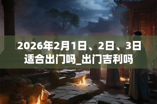 2026年2月1日、2日、3日适合出门吗_出门吉利吗