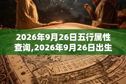 2026年9月26日五行属性查询,2026年9月26日出生五行属什么
