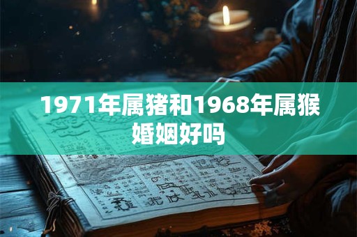 1971年属猪和1968年属猴婚姻好吗