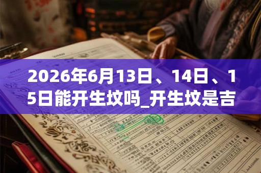 2026年6月13日、14日、15日能开生坟吗_开生坟是吉日吗