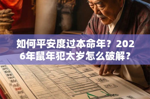 如何平安度过本命年？2026年鼠年犯太岁怎么破解？