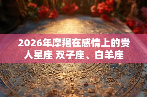 2026年摩羯在感情上的贵人星座 双子座、白羊座