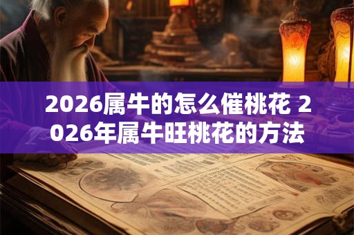 2026属牛的怎么催桃花 2026年属牛旺桃花的方法