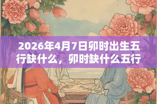 2026年4月7日卯时出生五行缺什么，卯时缺什么五行