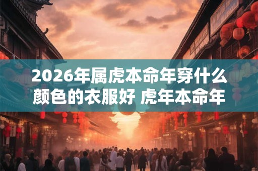 2026年属虎本命年穿什么颜色的衣服好 虎年本命年忌红色吗