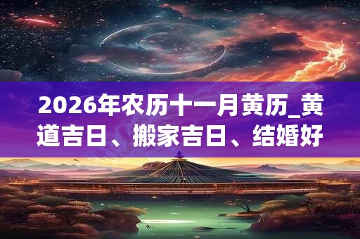 2026年农历十一月黄历_黄道吉日、搬家吉日、结婚好日子