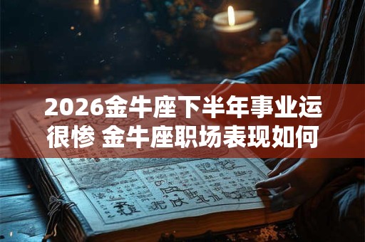 2026金牛座下半年事业运很惨 金牛座职场表现如何