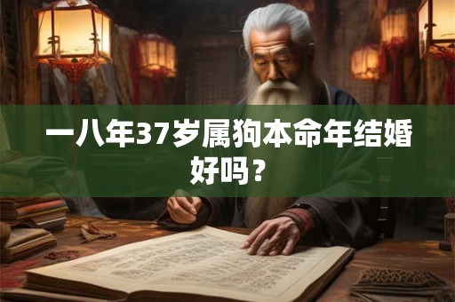 一八年37岁属狗本命年结婚好吗？