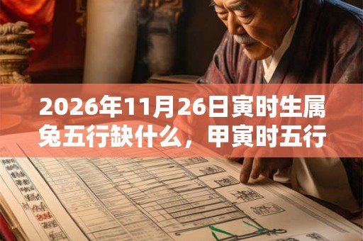 2026年11月26日寅时生属兔五行缺什么，甲寅时五行缺什么