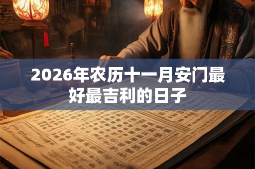 2026年农历十一月安门最好最吉利的日子