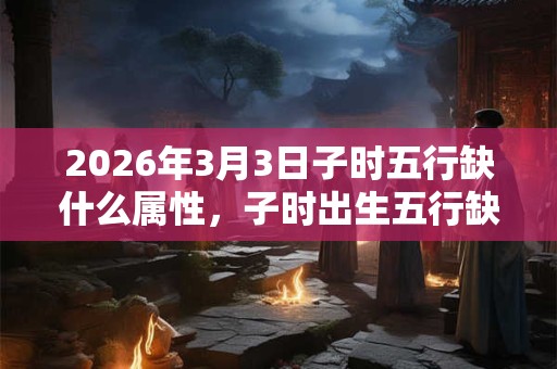 2026年3月3日子时五行缺什么属性，子时出生五行缺什么