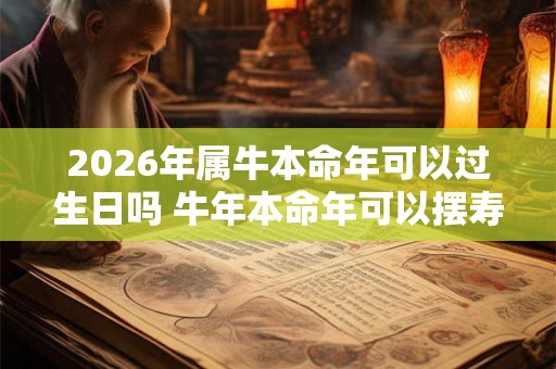 2026年属牛本命年可以过生日吗 牛年本命年可以摆寿宴吗 2026年属牛本命年可以过生日吗 牛年本命年可以摆寿宴吗