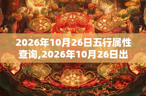 2026年10月26日五行属性查询,2026年10月26日出生五行属什么