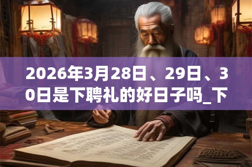 2026年3月28日、29日、30日是下聘礼的好日子吗_下聘礼可以吗