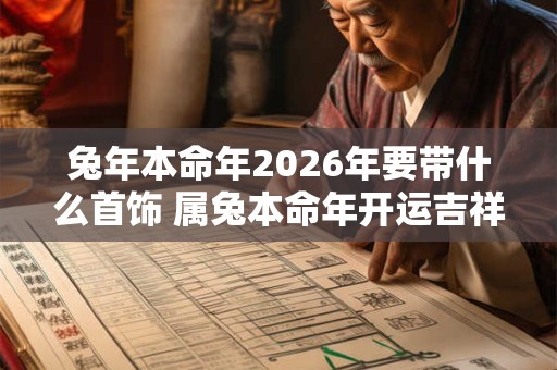 兔年本命年2026年要带什么首饰 属兔本命年开运吉祥物