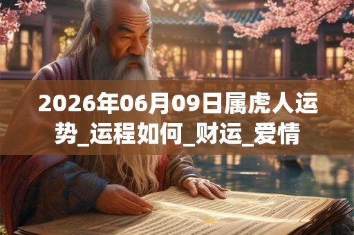 2026年06月09日属虎人运势_运程如何_财运_爱情