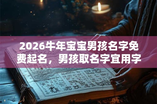 2026牛年宝宝男孩名字免费起名，男孩取名字宜用字推荐