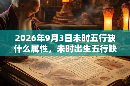 2026年9月3日未时五行缺什么属性，未时出生五行缺什么
