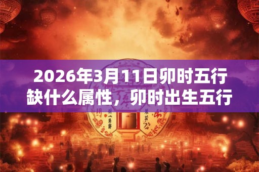 2026年3月11日卯时五行缺什么属性，卯时出生五行缺什么
