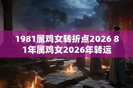 1981属鸡女转折点2026 81年属鸡女2026年转运