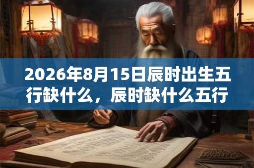 2026年8月15日辰时出生五行缺什么，辰时缺什么五行