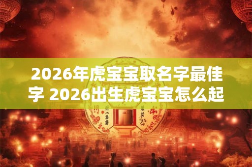 2026年虎宝宝取名字最佳字 2026出生虎宝宝怎么起名好