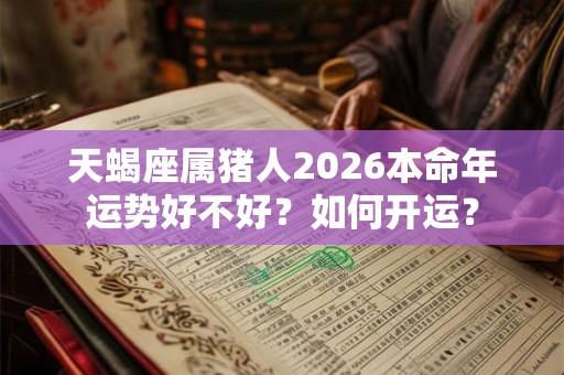 天蝎座属猪人2026本命年运势好不好？如何开运？