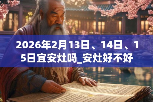 2026年2月13日、14日、15日宜安灶吗_安灶好不好