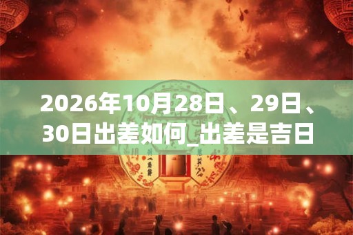 2026年10月28日、29日、30日出差如何_出差是吉日吗