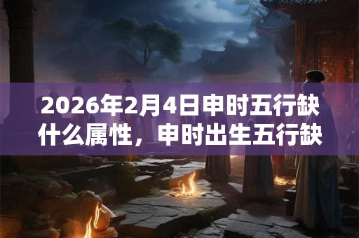 2026年2月4日申时五行缺什么属性，申时出生五行缺什么