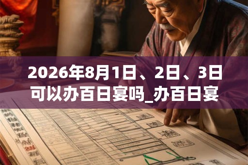 2026年8月1日、2日、3日可以办百日宴吗_办百日宴日子好吗