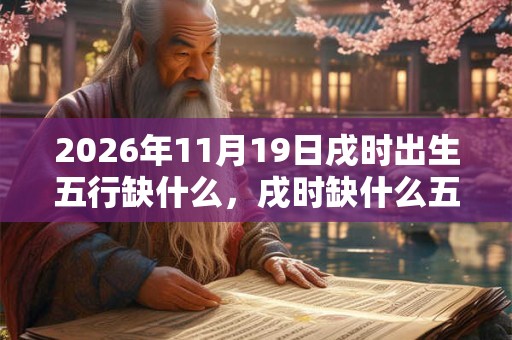 2026年11月19日戌时出生五行缺什么，戌时缺什么五行