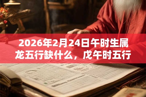 2026年2月24日午时生属龙五行缺什么，戊午时五行缺什么