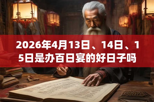 2026年4月13日、14日、15日是办百日宴的好日子吗_办百日宴可以吗