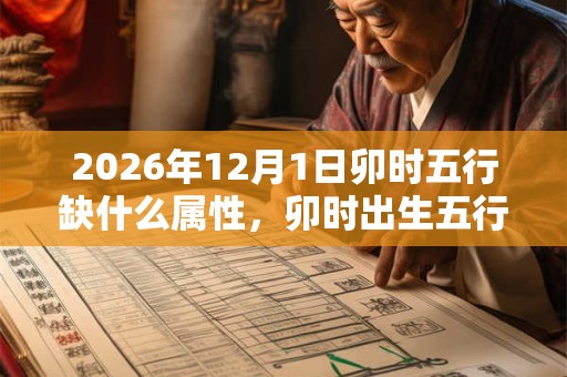 2026年12月1日卯时五行缺什么属性，卯时出生五行缺什么