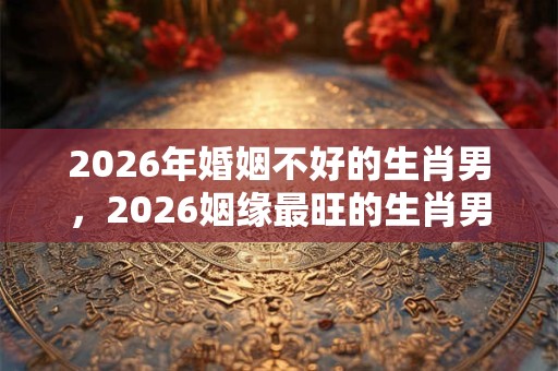 2026年婚姻不好的生肖男，2026姻缘最旺的生肖男