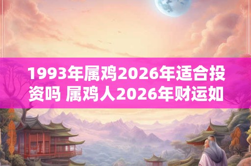 1993年属鸡2026年适合投资吗 属鸡人2026年财运如何