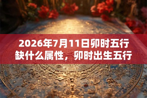 2026年7月11日卯时五行缺什么属性，卯时出生五行缺什么