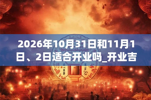 2026年10月31日和11月1日、2日适合开业吗_开业吉利吗